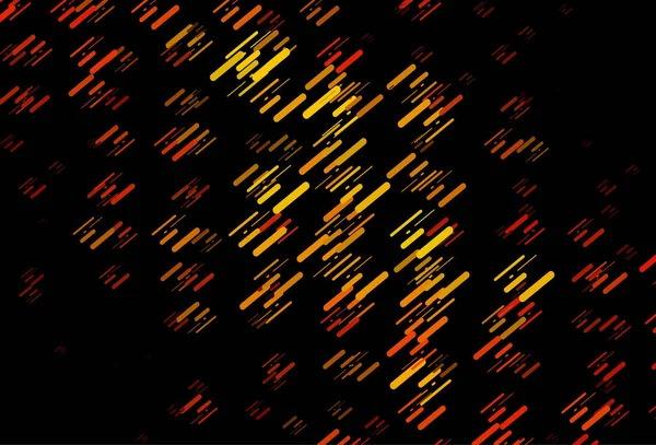Tmavě Oranžové Vektorové Pozadí Dlouhými Čarami — Stockový vektor