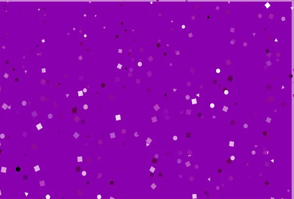 Light Purple Vektor Textur Polystil Mit Kreisen Würfeln — Stockvektor