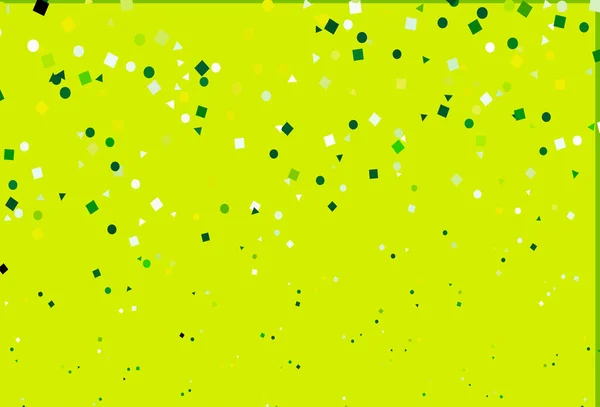 Vert Clair Fond Vectoriel Jaune Avec Lignes Cercles Losange — Image vectorielle