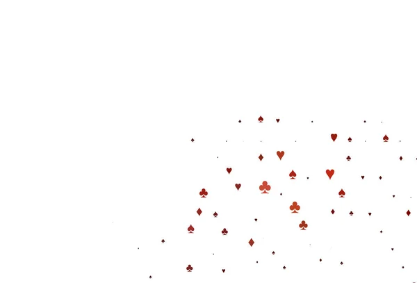 Hellrote Vektortextur Mit Spielkarten — Stockvektor