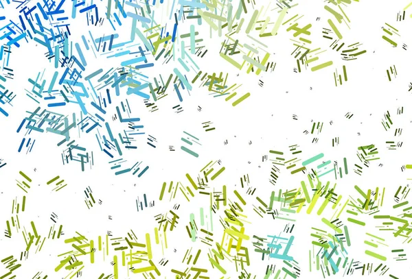 Bleu Clair Texture Vectorielle Jaune Avec Des Lignes Colorées — Image vectorielle