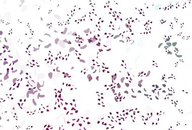 Kaotik şekilli açık pembe vektör deseni.