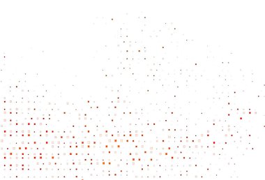 Dikdörtgenler ve karelerle Açık Turuncu vektör düzeni.