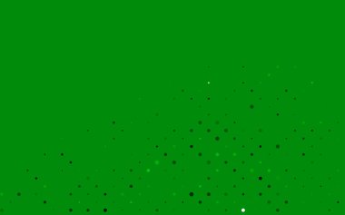 Kristallerle, dairelerle, karelerle vektör şablonu. Renkli noktaları, çizgileri, küpleri olan soyut çizimler. İş ilanları, broşürler, broşürler için desen