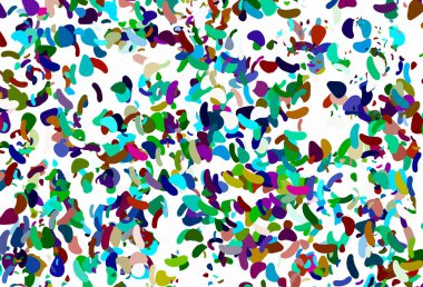 Aydınlık Çokrenkli, soyut şekilli Gökkuşağı vektör arkaplanı.