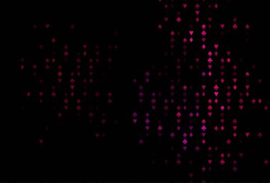 Kart işaretli koyu mor vektör arkaplanı.