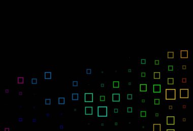 Koyu yeşil vektör dokusu dikdörtgen biçiminde. Dikdörtgenleri ve kareleri olan güzel bir çizim. İş ilanları, broşürler, broşürler için desen