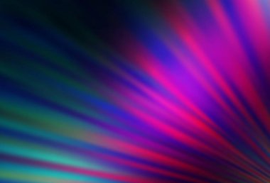 Koyu pembe, uzun çizgileri olan mavi vektör arkaplan. Bulanık arkaplanda gradyanı olan çizgiler. İş ilanınız için akıllı tasarım.