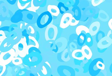 Açık Mavi, daire şekilli sarı vektör düzeni.