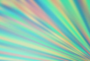 Uzun çizgileri olan açık yeşil vektör arkaplanı. Sopalı modern geometrik soyut çizim. TV reklamları için arkaplan.