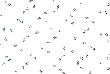 Müzik sembollü hafif BLUE vektör şablonu.