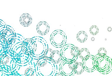 Açık Mavi, kabarcıklı yeşil vektör arkaplanı.