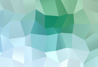 Açık Mavi, Yeşil vektör çokgen arkaplan.