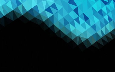 mavi soyut üçgen arkaplan, vektör illüstrasyonu  