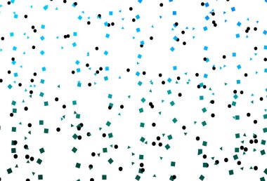 Açık Mavi, daireli, çizgili, dikdörtgenli yeşil vektör düzeni.