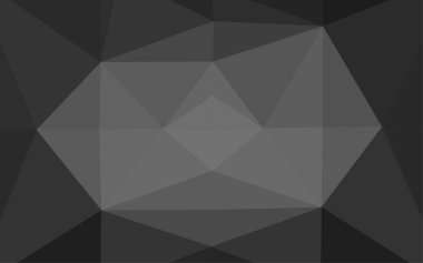 Gri soyut üçgen arkaplan, vektör illüstrasyonu    