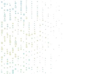 Açık Mavi, dikdörtgenli sarı vektör arkaplanı.