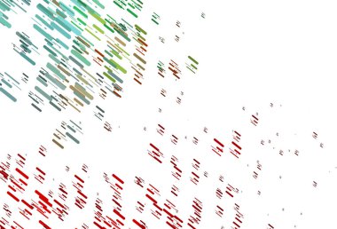 Açık Yeşil, düz çizgileri olan kırmızı vektör düzeni.