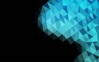 mavi soyut üçgen arkaplan, vektör illüstrasyonu    