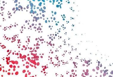 Açık Mavi, soyut çizgileri olan kırmızı vektör arkaplanı.