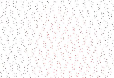 Müzik elemanları ile açık kırmızı vektör deseni.