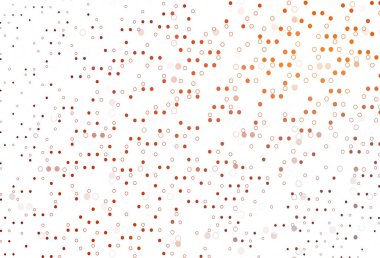 Açık Kırmızı, daire şekilli sarı vektör düzeni.