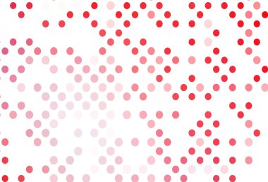 Dairesel şekilli açık kırmızı vektör düzeni.