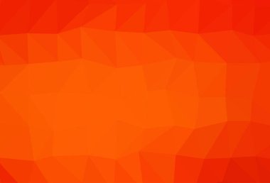 Açık Turuncu vektör düşük poli kapağı.