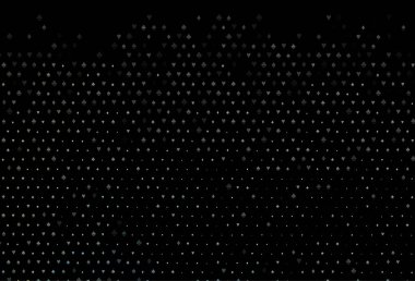 Kumar sembolleriyle koyu siyah vektör örtüsü.