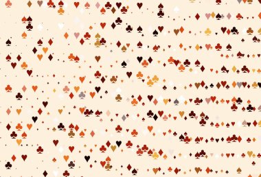 Kart elemanlarıyla Açık Kırmızı, Sarı vektör düzeni.