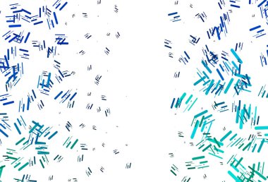 Açık Mavi, düz çizgileri olan yeşil vektör düzeni.