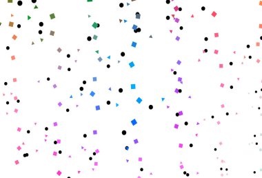 Açık Çoklu Renk, Gökkuşağı vektör dokusu halkalar, küplerle poli biçiminde.