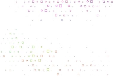 Açık Çokrenkli, lekeli Gökkuşağı vektör şablonu, dikdörtgen.