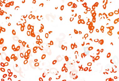 Dairesel Açık Turuncu vektör şablonu.