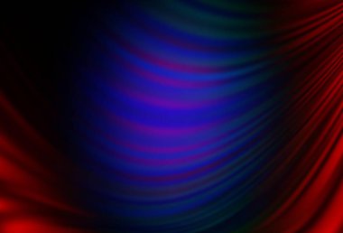 Koyu renk, lamba şekilli gökkuşağı vektör deseni. Bulanık geometrik örnek ve eğimli kabarcıklar. İş tasarımınız için şablon.