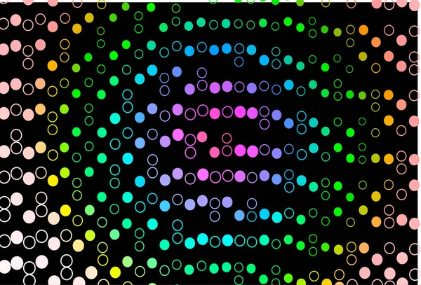 Koyu Çokrenkli, baloncuklu Gökkuşağı vektör arkaplanı.