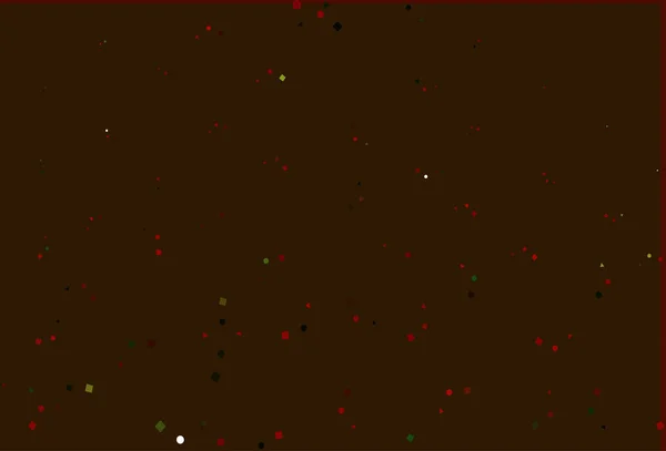 Светло Зеленый Красный Векторный Чехол Многоугольном Стиле Кругами — стоковый вектор