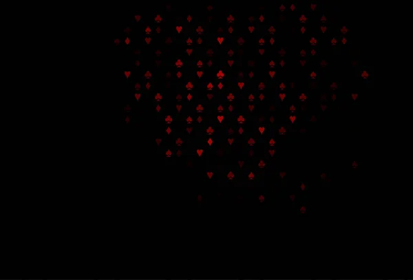 Темно Червона Векторна Текстура Гральними Картками — стоковий вектор