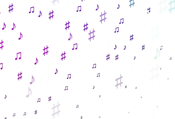 Violet Clair Fond Vectoriel Rose Avec Des Notes Musique — Image vectorielle