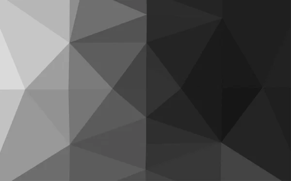 Schwarz Weiß Abstrakter Dreieckiger Hintergrund Vektorillustration — Stockvektor