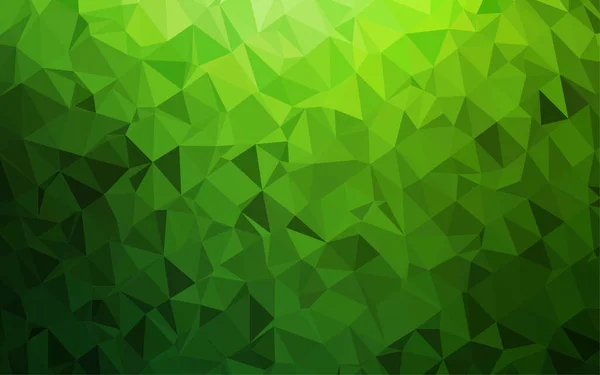 Fundo Triangular Abstrato Verde Ilustração Vetorial — Vetor de Stock