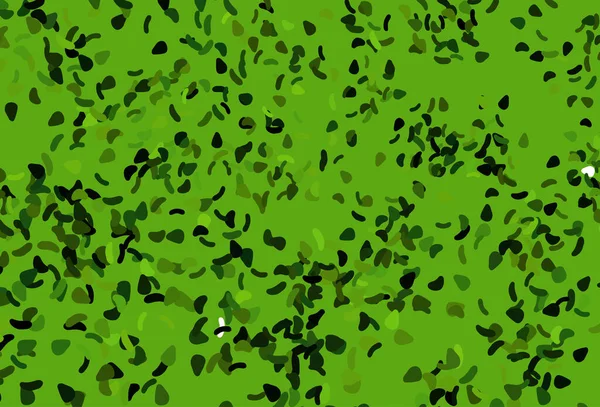 Açık Yeşil Memphis Şekilli Sarı Vektör Şablonu — Stok Vektör