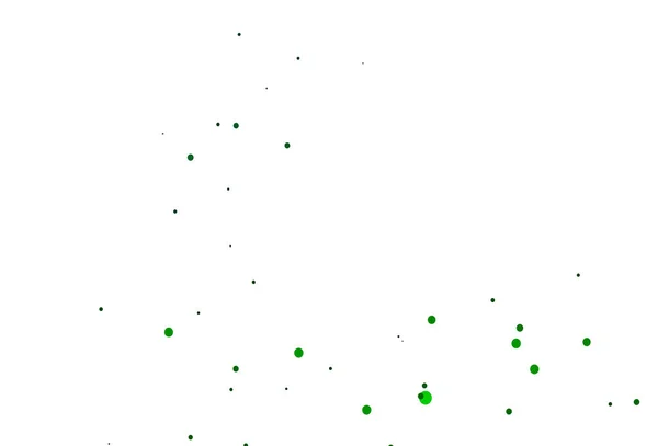 Lichtgroene Vector Achtergrond Met Bubbels — Stockvector