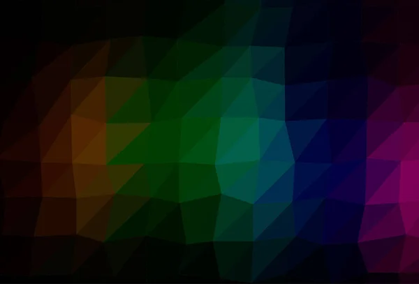 Multicolor Oscuro Vector Del Arco Iris Brillante Fondo Triangular — Archivo Imágenes Vectoriales