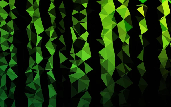 Fondo Triangular Abstracto Verde Ilustración Vectorial — Vector de stock