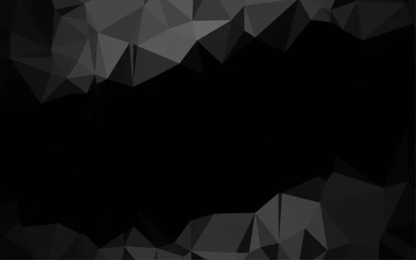 灰色の抽象的な三角形の背景ベクトル図 — ストックベクタ