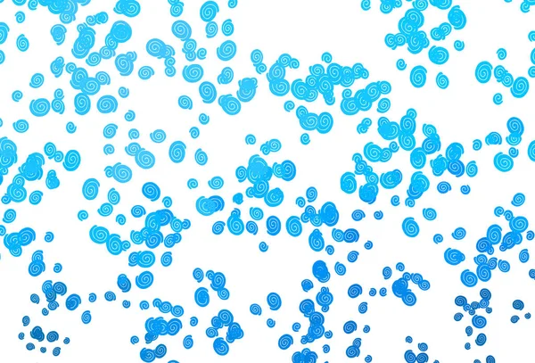 Eğri daireli hafif Mavili vektör deseni.