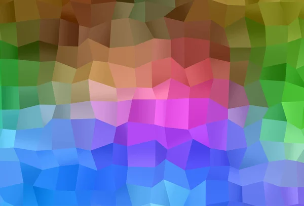 Light Multicolor Rainbow Vektor Dreieck Mosaik Vorlage — Stockvektor
