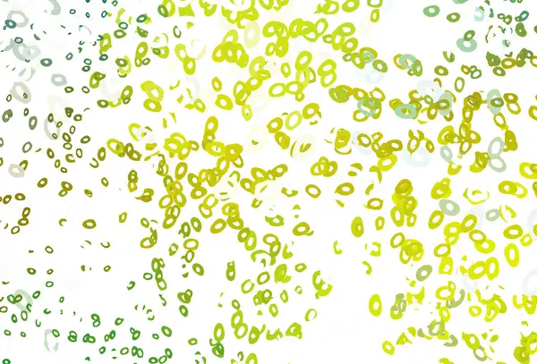 Light Green Yellow Vector Cover Spots — Stock Vector