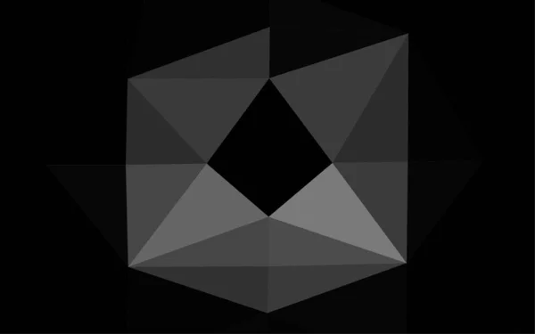 Fundo Triangular Abstrato Cinzento Ilustração Vetorial — Vetor de Stock